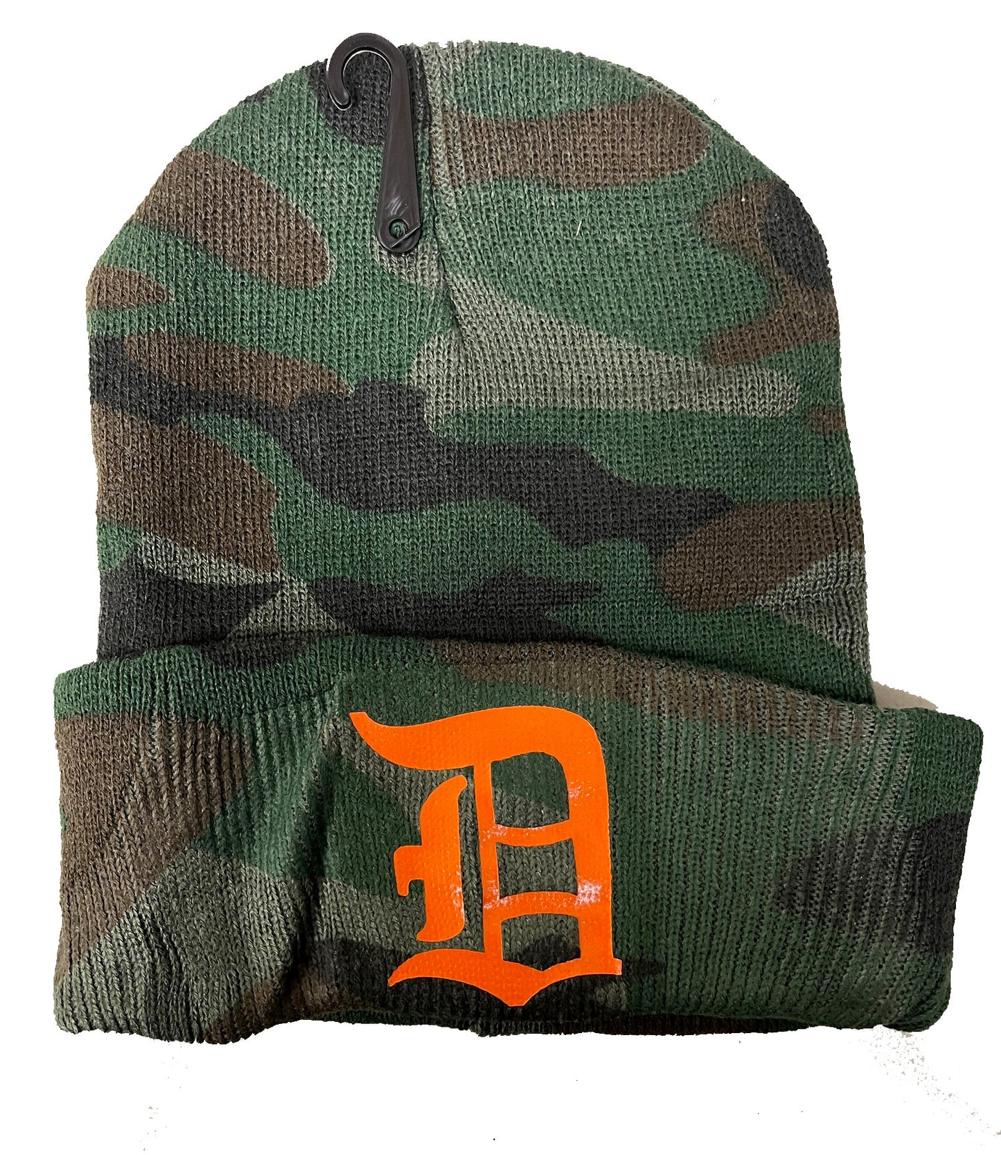 CrazyCoolBuys Detroit Old English D Camouflage Beanie Hats Camo Tigers Winter Knit Cap Skull Baseball Cool
