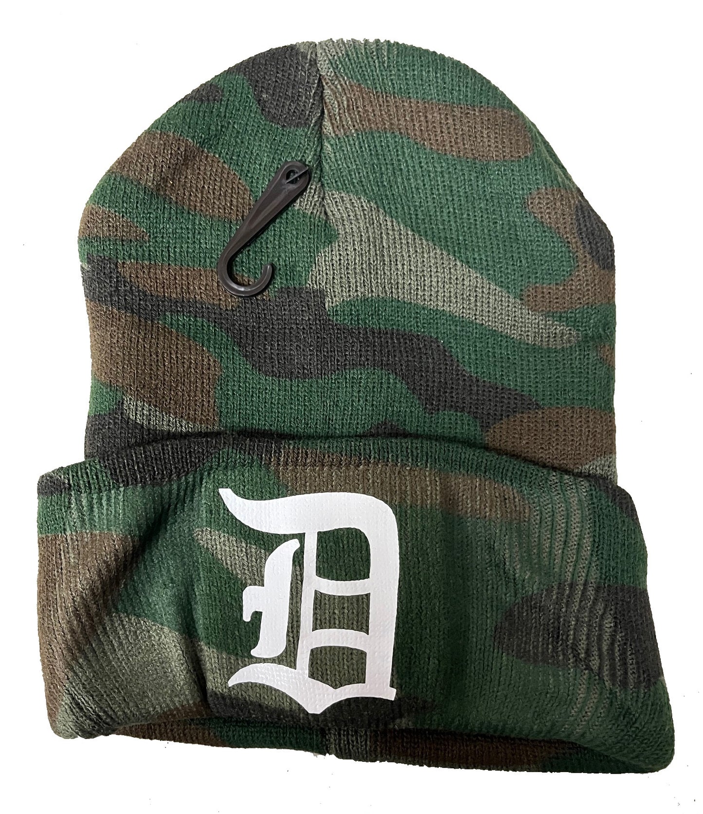 CrazyCoolBuys Detroit Old English D Camouflage Beanie Hats Camo Tigers Winter Knit Cap Skull Baseball Cool