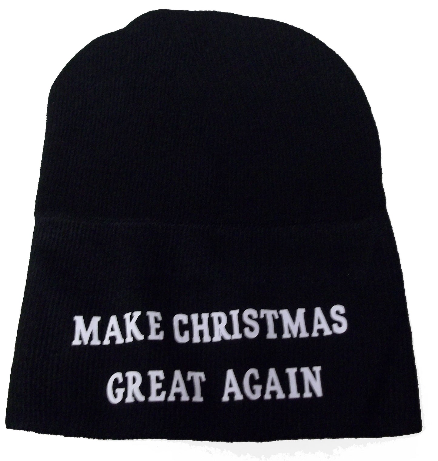 CrazyCoolBuys Maga Make Christmas Great Again Winter Beanie Hat Riding Skull Cap Donald Trump