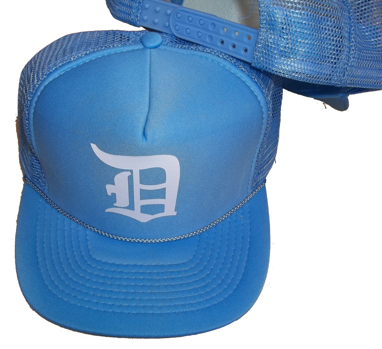 CrazyCoolBuys Nos Detroit Old English D Trucker Vintage Snapback Hat Tigers Baseball Cap