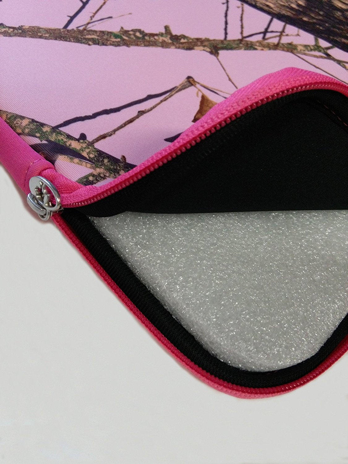 CrazyCoolBuys Mossy Oak 15.6" Pink Camo Laptop Sleeve Protector Case Backpack