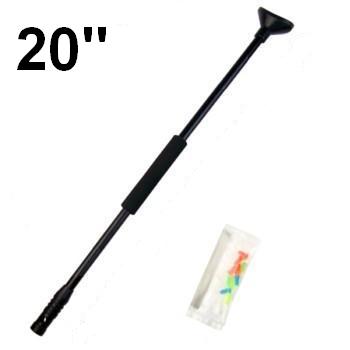 CrazyCoolBuys 20" Black Mini Stealth Blowgun Dartgun Needle Spike Darts Shooter Gun Blow