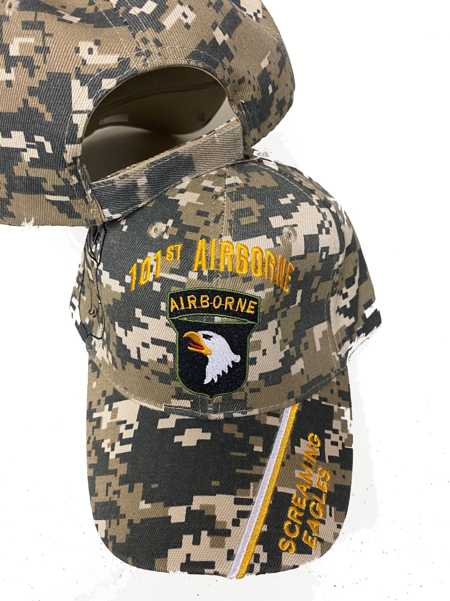CrazyCoolBuys 101St Airborne Air Assault Camo Baseball Style Embroidered Hat Ball Cap Usa