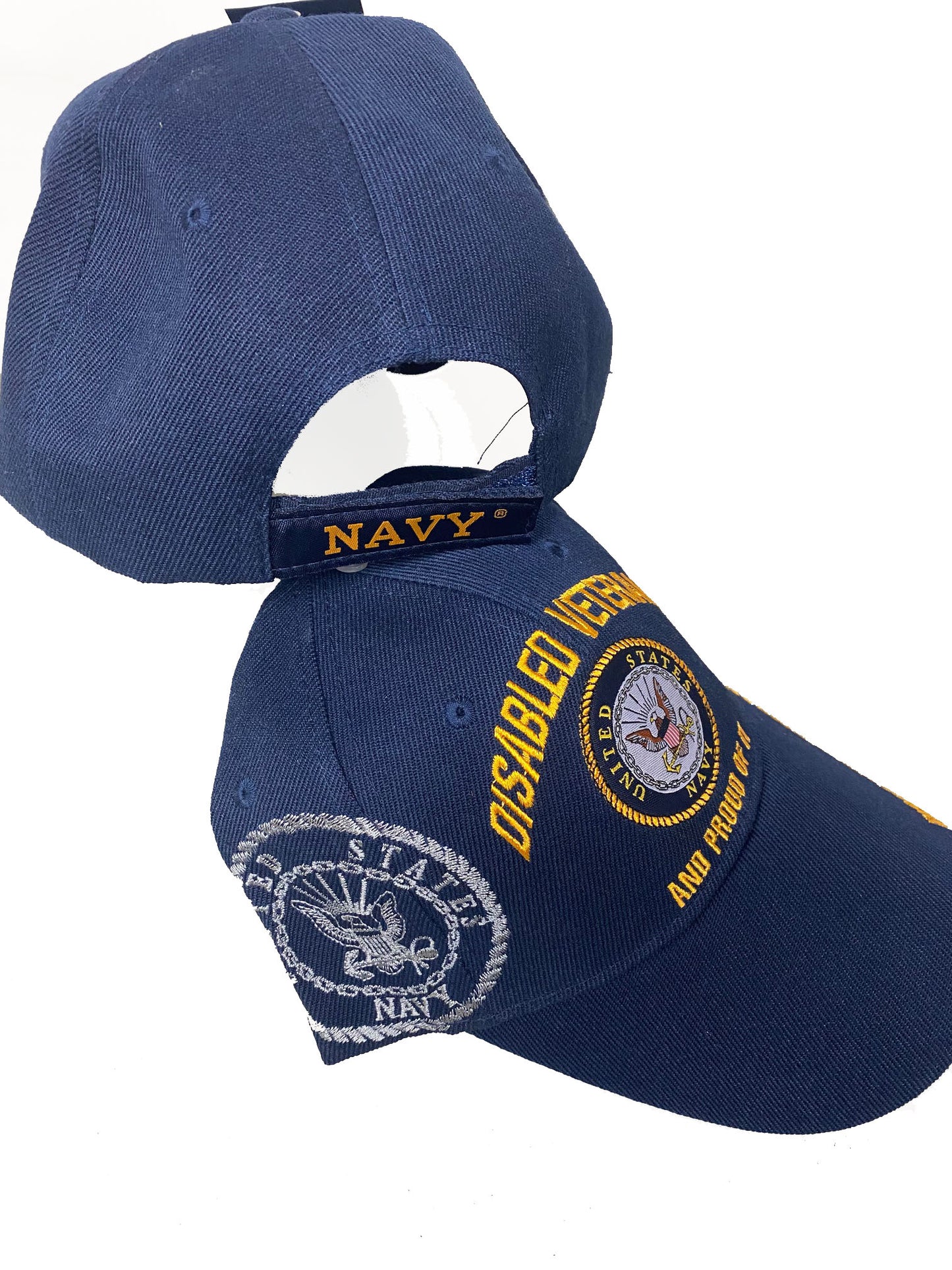 CrazyCoolBuys Disabled Navy Veteran Proud Of It Baseball Style Embroidered Hat Usa Dnv Cap
