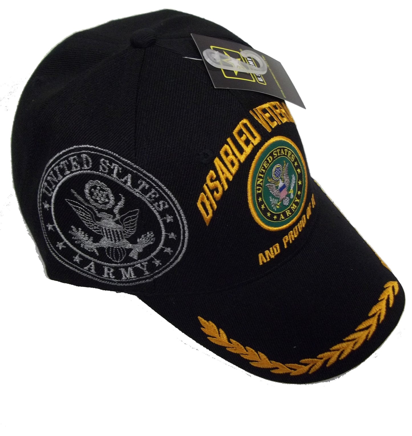 CrazyCoolBuys Disabled Army Veteran Proud Of It Baseball Style Embroidered Hat Usa Dav Cap