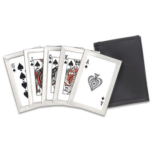 CrazyCoolBuys Royal Flush Of Hearts Or Spades Throwing Knives Playing Card Throwers