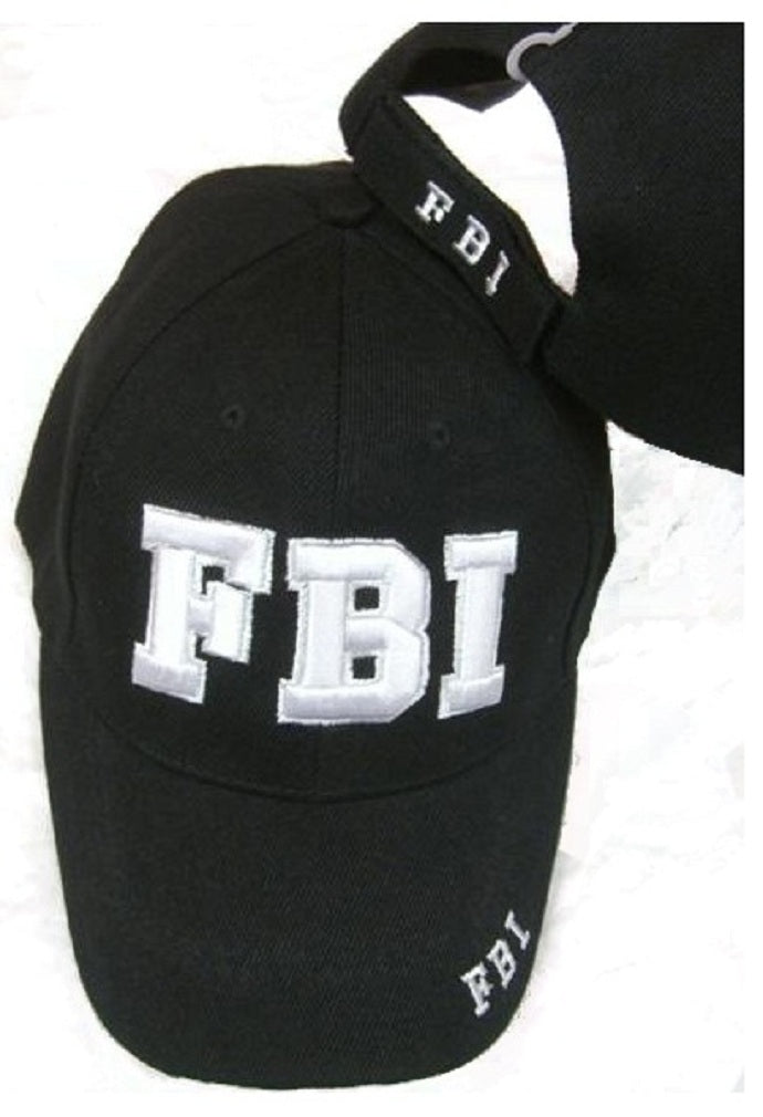 CrazyCoolBuys Fbi Embroidered Adjustable Hat Black Ball Cap