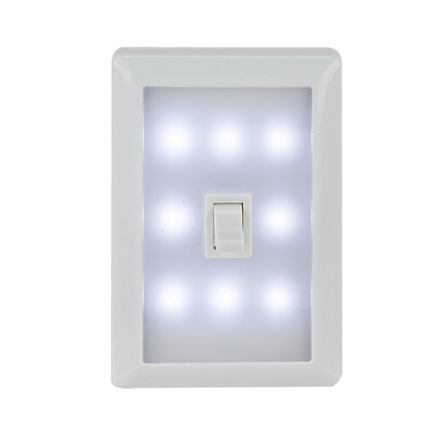 CrazyCoolBuys 8 Led Peel Stick Switch Cover Style Night Light Kids Work Tool Garage Closet