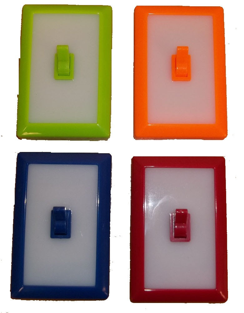 CrazyCoolBuys 8 Led Peel Stick Switch Cover Style Night Light Kids Work Tool Garage Closet