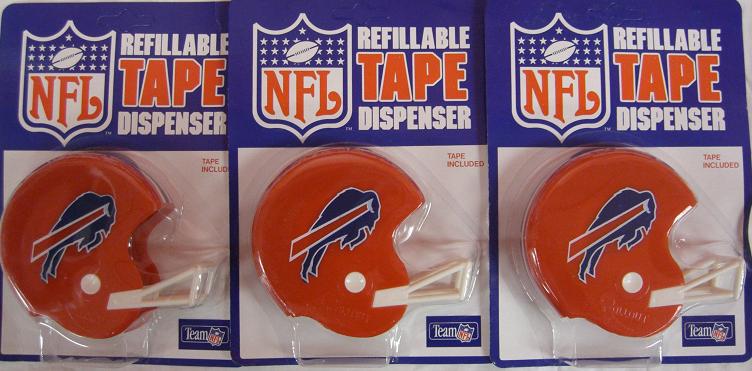 CrazyCoolBuys 3 Pack Nfl Tape Dispenser Helmets
