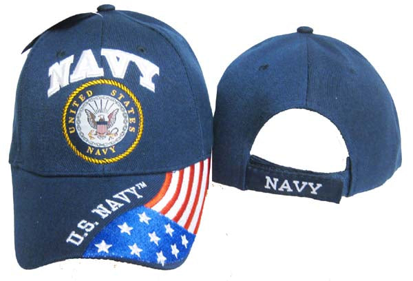 CrazyCoolBuys Usa Navy Veteran Baseball Style Flag Embroidered Hat Ball Cap Vet Us Retired