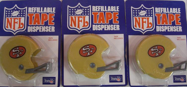 CrazyCoolBuys 3 Pack Nfl Tape Dispenser Helmets