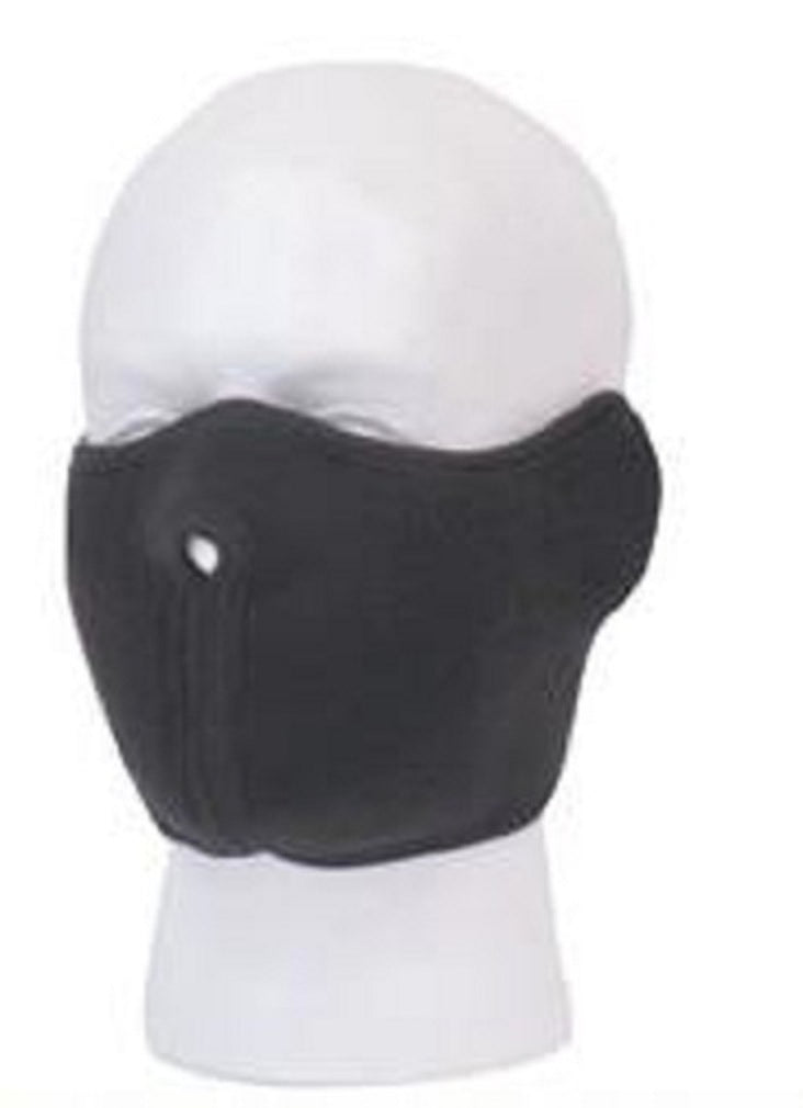 CrazyCoolBuys Polar Fleece Half Cover Black Face Ski Mask Balaclava