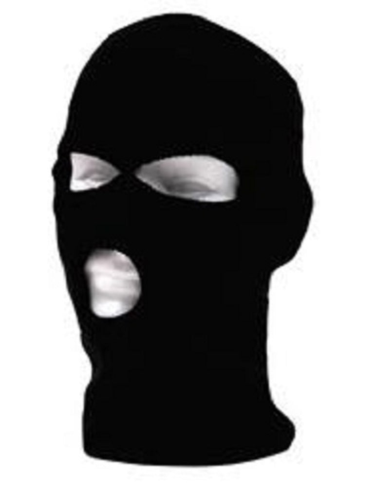 CrazyCoolBuys Black Knit Three 3 Hole Balaclava Winter Face Ski Mask