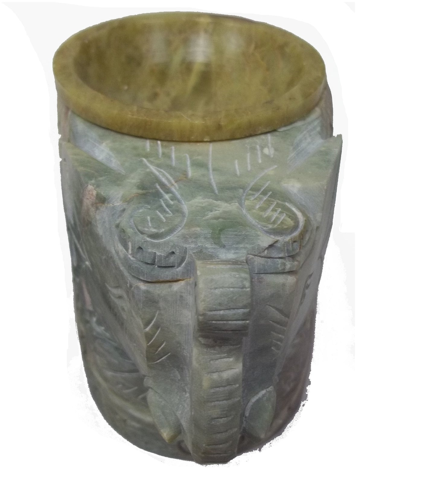 CrazyCoolBuys Hand Carved Elephant Soap Stone Incense Oil Tea Light Holder Candle Burner