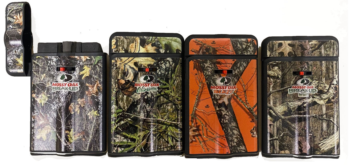 CrazyCoolBuys 4Pc Set Mossy Oak Camo Windproof Slim Torch Butane Lighters
