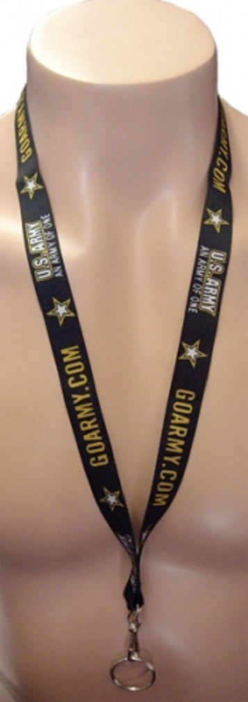 CrazyCoolBuys Official Usa Go Army Lanyard Keychain Badge Id Holder Of One Us Necklace