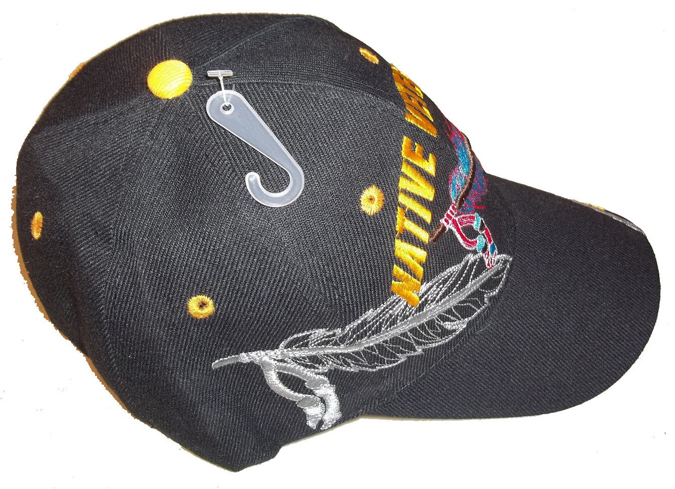 CrazyCoolBuys Native Veteran Adjustable Hat American Baseball Cap Army Marine Navy Vet