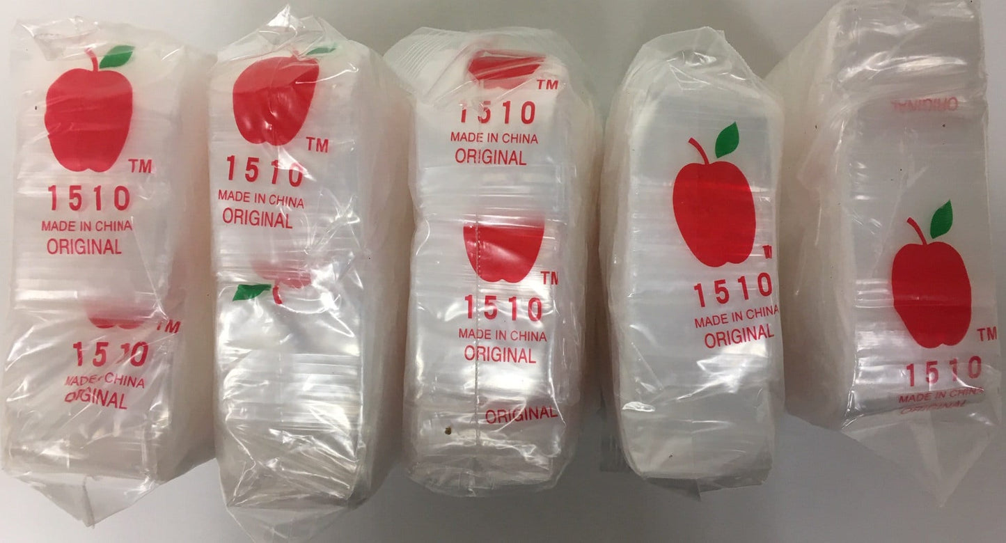 CrazyCoolBuys 5000 Pack Apple Brand Clear 2Mil Zip lock Bags 5,000 Baggies Resealable Plastic