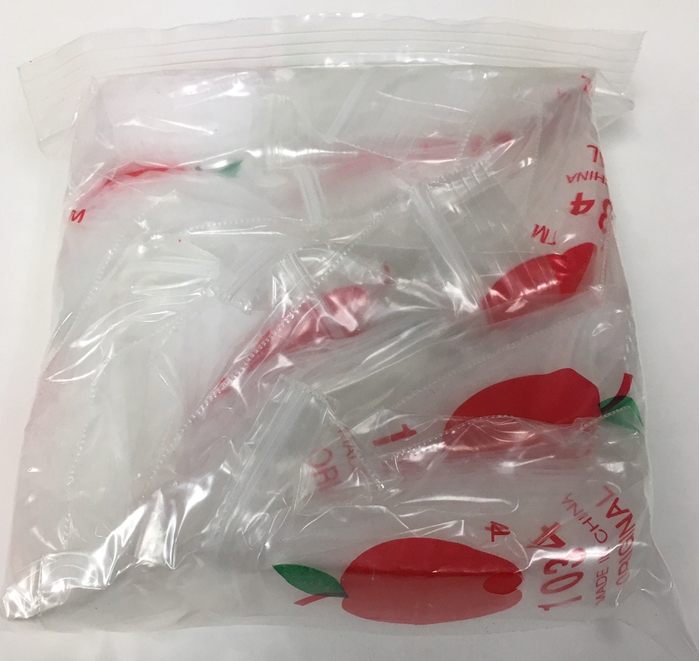 CrazyCoolBuys 1000 Pack Apple Brand Clear 2Mil Zip lock Bags 1,000 Baggies Resealable Plastic