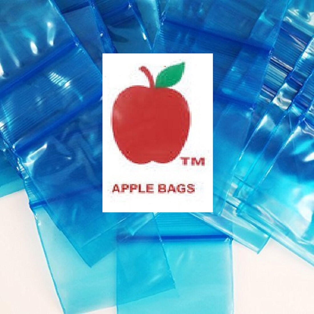 CrazyCoolBuys 5000 Pack Apple Brand Blue 2Mil Zip lock Bags 5,000 Baggies Resealable Plastic