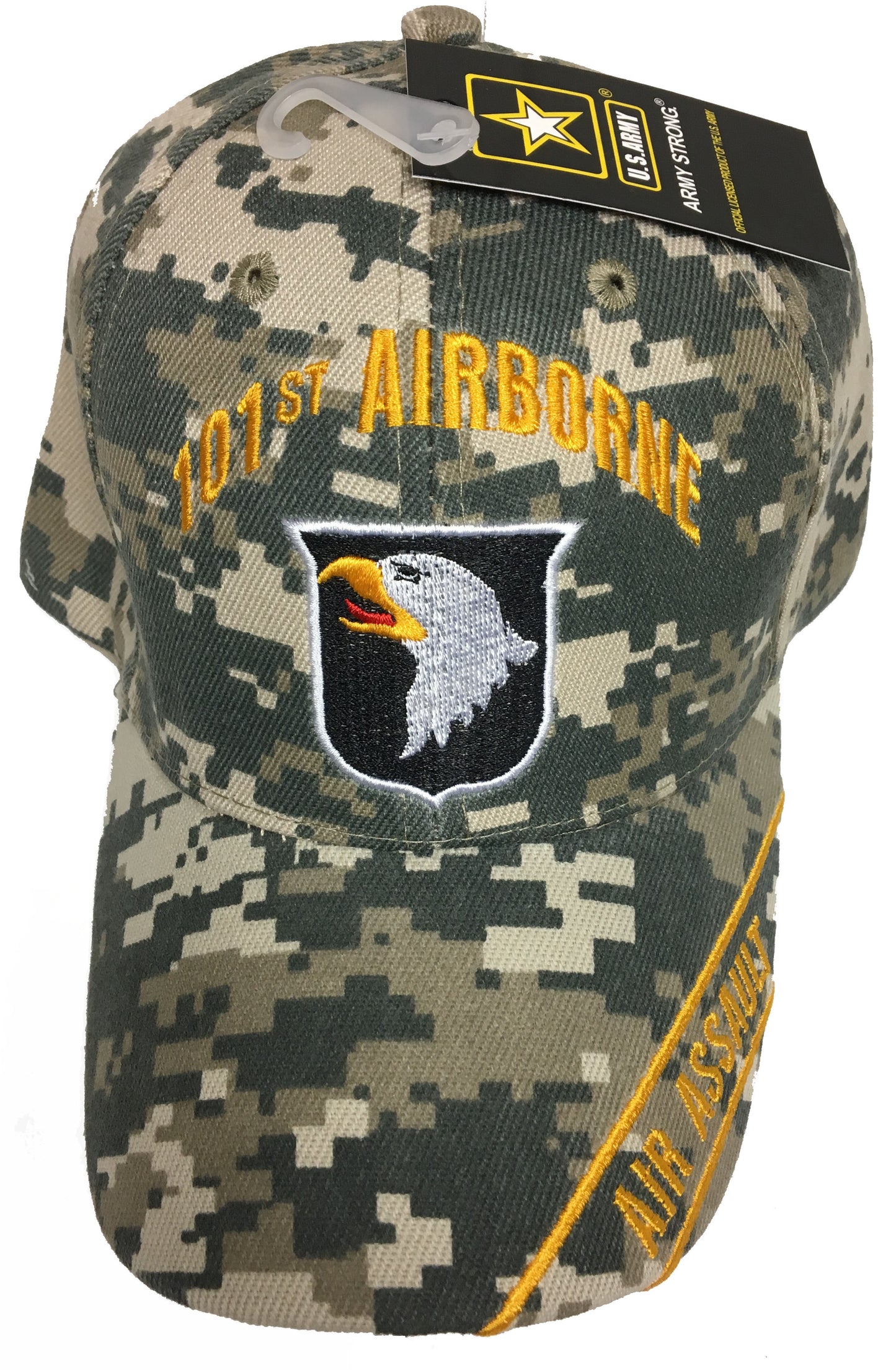 CrazyCoolBuys 101St Airborne Air Assault Camo Baseball Style Embroidered Hat Ball Cap Usa