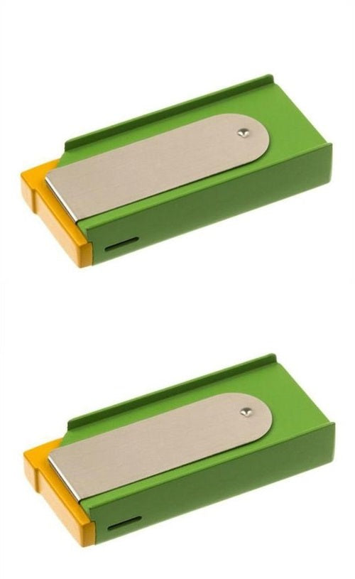 CrazyCoolBuys 2Pc Green Cigarette Pack Clip On Butane Refillable Lighters