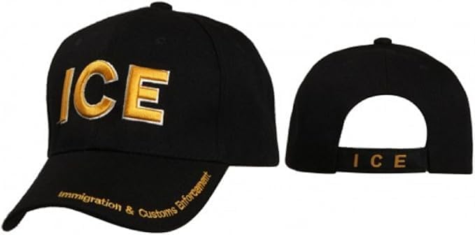 CrazyCoolBuys Ice Immigration & Customs Enforcement Hat Baseball Style Embroidered Ball Cap & Knit Beanie Hat
