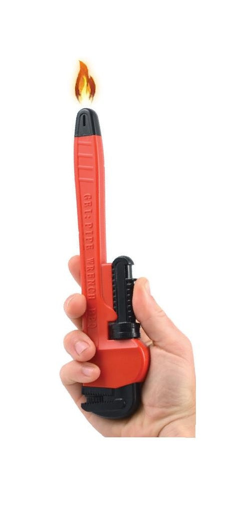 9" PIPE WRENCH BARBECUE REFILLABLE GRILL LIGHTER bbq cool butane tool