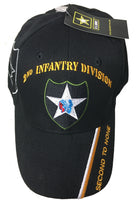 2nd INFANTRY DIVISION BASEBALL STYLE EMBROIDERED HAT second none army cap