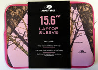 MOSSY OAK 15.6" PINK CAMO LAPTOP SLEEVE protector case backpack