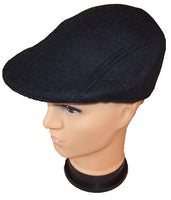 Black, Charcoal, Navy, Brown or Grey WOOL STYLE BERET IVY NEWSBOY DRESS HAT gangster vintage cap