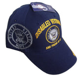 DISABLED NAVY VETERAN PROUD OF IT BASEBALL STYLE EMBROIDERED HAT usa dnv cap
