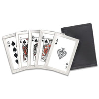 ROYAL FLUSH OF HEARTS OR SPADES THROWING KNIVES PLAYING CARD THROWERS