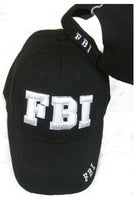 FBI EMBROIDERED ADJUSTABLE HAT black ball cap