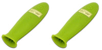 2pc MARIO BATALI HEAT RESISTANT GREEN SILICONE POT PAN STICK HANDLE GRIP
