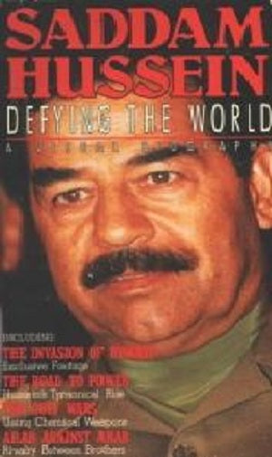 SADDAM HUSSEIN DEFYING THE WORLD RARE VHS iraq tape