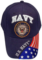 USA NAVY VETERAN BASEBALL STYLE FLAG EMBROIDERED HAT ball cap vet us retired
