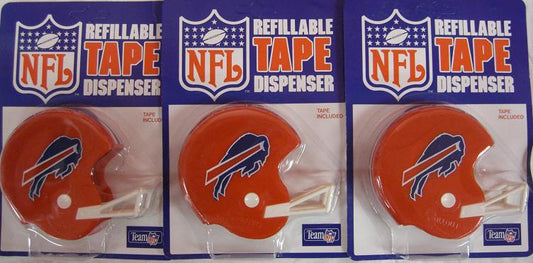 CrazyCoolBuys 3 Pack Nfl Tape Dispenser Helmets