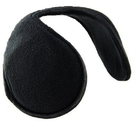 BLACK POLAR FLEECE ADJUSTABLE HEADBAND EARMUFFS winter head ear band muff