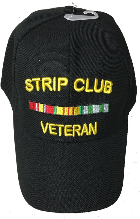 Strip Club Veteran Baseball Style Embroidered Hat Funny Novelty Baseball Cap