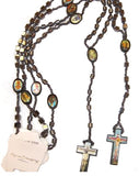 2pc Set ROSARY CROSS NECKLACES Christian chain charm