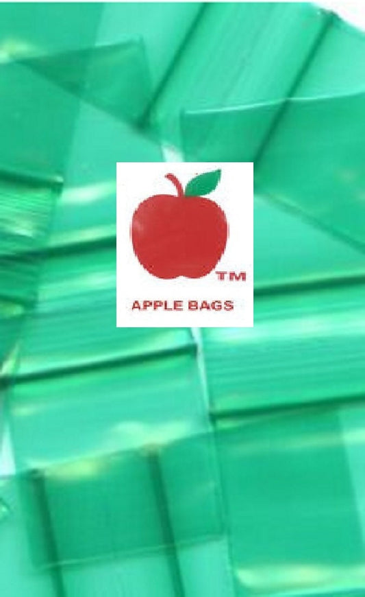 5000 Pack Apple Brand GREEN 2mil ZIPLOCK BAGS 5,000 baggies resealable plastic