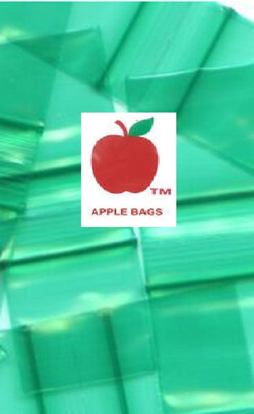 10000 Pack Apple Brand GREEN 2mil ZIPLOCK BAGS 10,000 baggies resealab –  CrazyCoolBuys