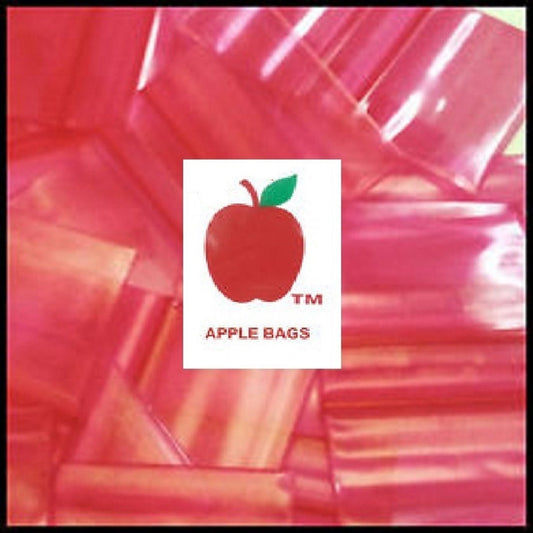 1000 Pack Apple Brand RED 2mil ZIPLOCK BAGS 1,000 baggies resealable plastic